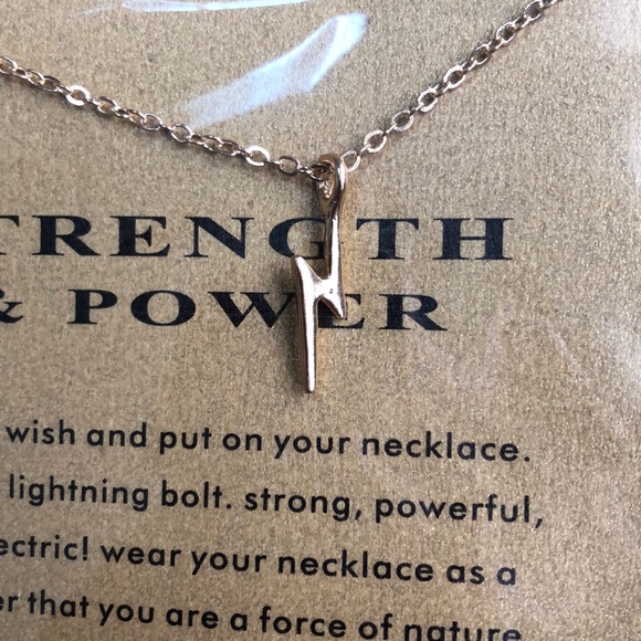 ⚡️ Strength & Power 14k gold dipped necklace - Picture 2 of 3